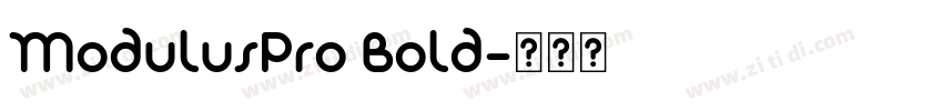 ModulusPro Bold字体转换